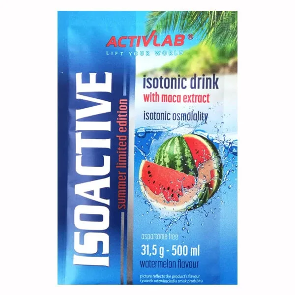 Activlab Isoactive, concentrat de băutură izotonică, aromă de pepene verde, 1 pliculeț — preț și oferte