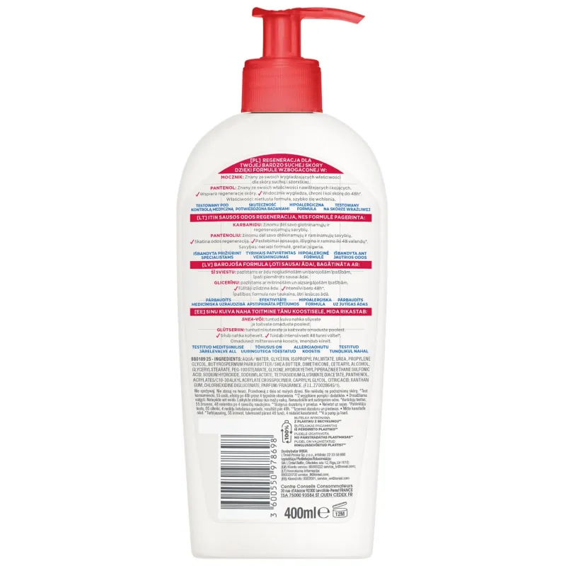 Mixa Urea Cica Repair, Loțiune de corp, ten foarte uscat, 400 ml — preț și oferte
