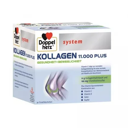 Kollagen 11.000 Plus, 30 flacoane unidoza, Doppelherz — preț și oferte