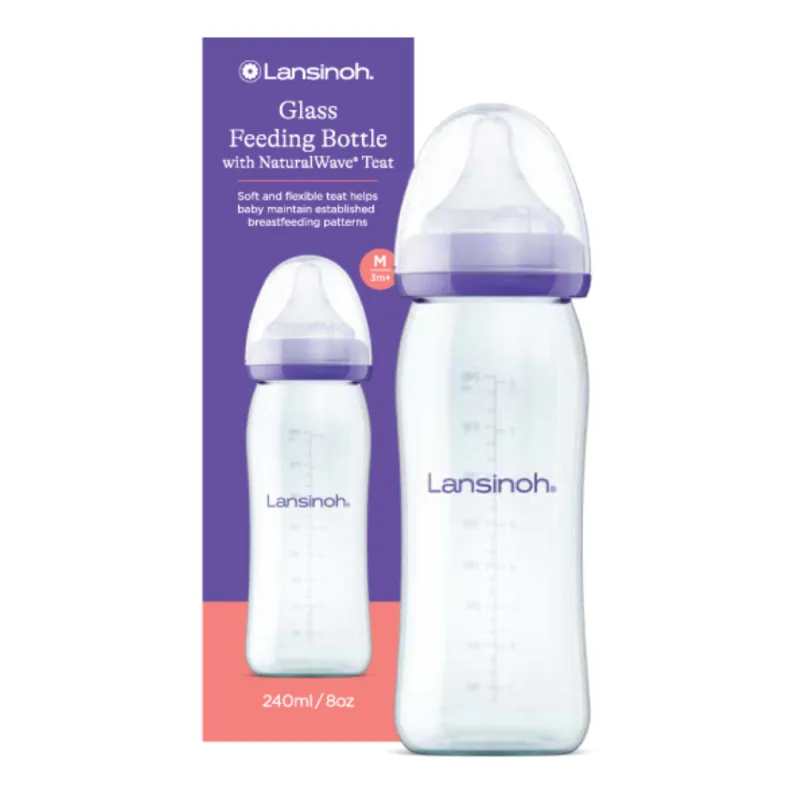 Biberon de sticla, 240 ml, Lansinoh — preț și oferte