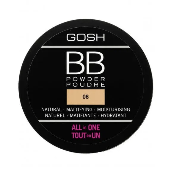 Gosh BB Powder All in One pudră presată 06 Warm Beige, 6.5g — preț și oferte