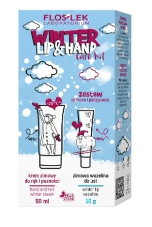 Flos-Lek Winter Lip amp; Hand Protection and care Cream 50 ml + Vaselină 10g