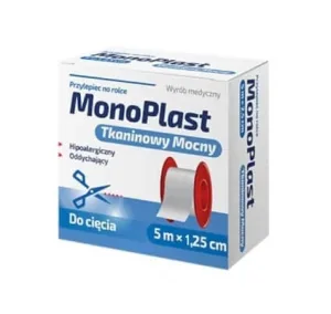 Pânză adezivă MonoPlast 5 m x 1,25 cm, 1 buc