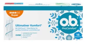O.B. ProComfort, Super, tampoane sanitare, 16 buc