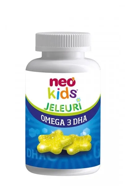 Jeleuri Cu Omega 3 DHA, Colina, Vitaminac C si D, 30 bucati, Neo Kids NeoKids — preț și oferte
