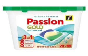 Capsule de spălare multifuncționale Passion Gold, 28 bucăți