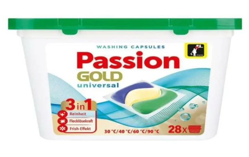 Capsule de spălare multifuncționale Passion Gold, 28 bucăți — preț și oferte