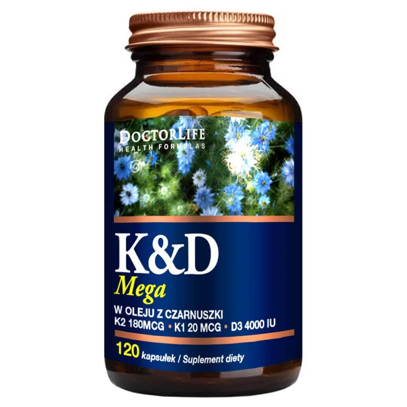 Doctor Life K&D Mega în ulei de chimen negru, 120 capsule — preț și oferte