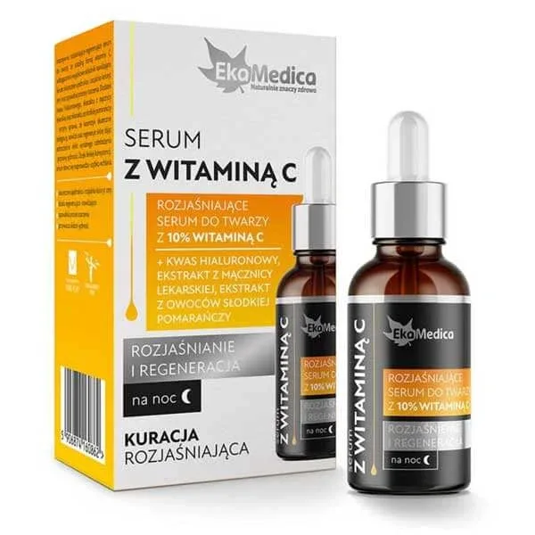 EkaMedica, Serum facial cu vitamina C, iluminare și regenerare, 20 ml — preț și oferte