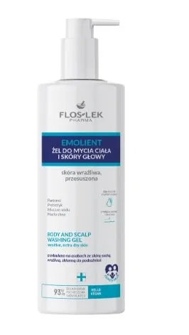Flos-Lek Emolient spălare pentru corp și scalp pentru piele uscată, sensibilă 400 ml — preț și oferte