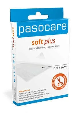 Pasocare Soft Plus, Pansament nețesut, 1 m x 6 cm, 1 buc - Durată lungă de viață! — preț și oferte