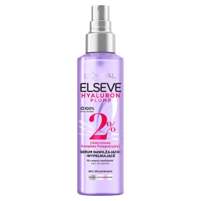 L'Oreal Elseve Hyaluron Plump, serum spray hidratant și regenerator pentru părul deshidratat, fără clătire, 150 ml L'Oréal Paris — preț și oferte
