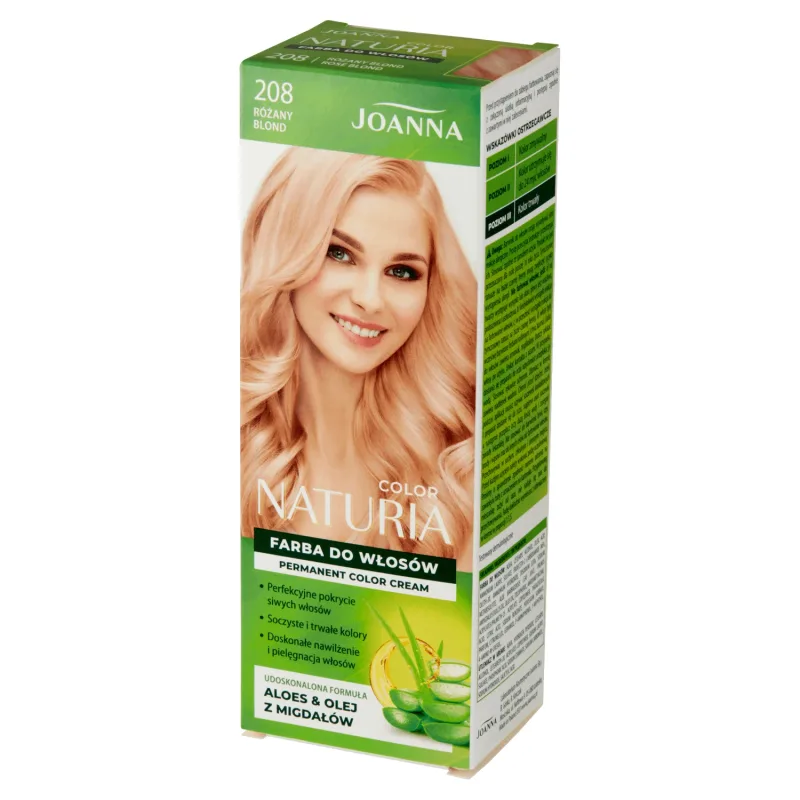 Joanna Naturia Color, vopsea de păr, 208 rose blonde — preț și oferte
