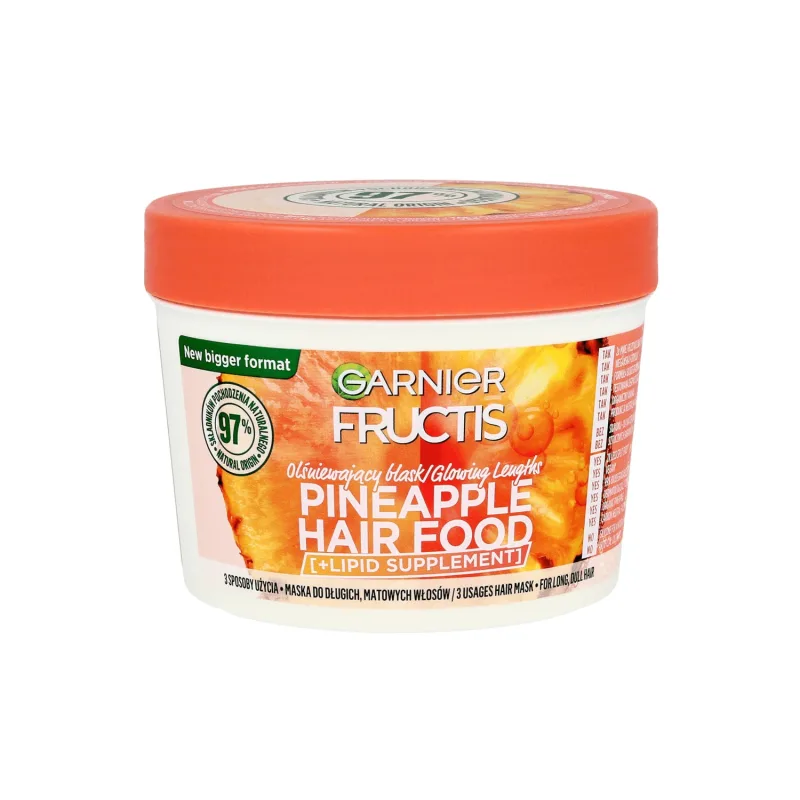 Garnier Fructis Hair Food Pineapple, Mască iluminatoare pentru părul lung și tern, 400 ml — preț și oferte