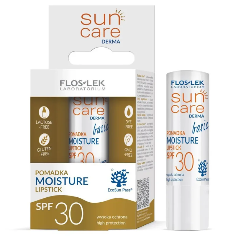 Flos-Lek Sun Care Derma Mmoisture, ruj protector, SPF 30 — preț și oferte
