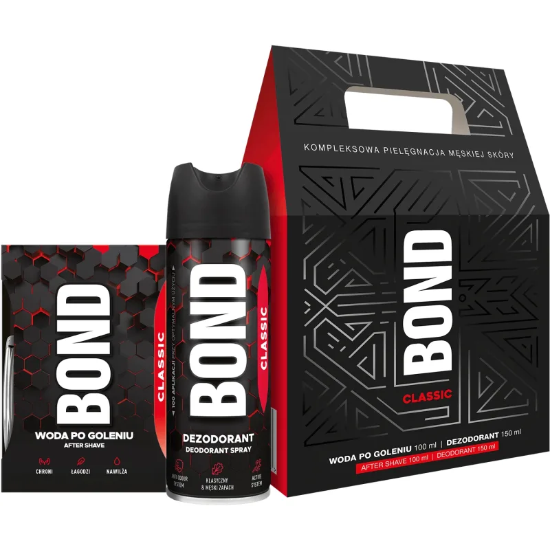 Set Bond Classic, aftershave, 100 ml + deodorant, 150 ml — preț și oferte