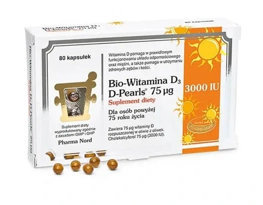 Bio-Vitamina D3 D-Pearls 75mcg, 80 capsule — preț și oferte