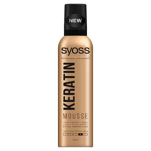 Syoss Keratin Wax Mousse Extra Strong, 250ml — preț și oferte