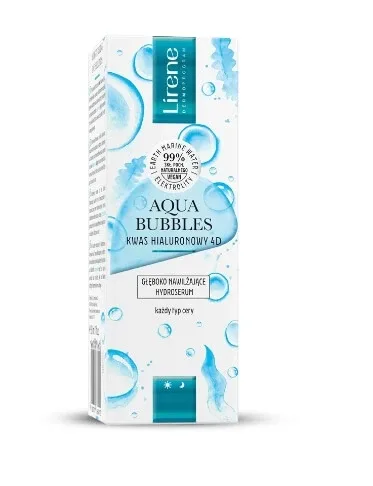 Lirene Aqua Bubbles Acid hialuronic 4D Hidratare profundă Hydro-Serum, 30 ml — preț și oferte