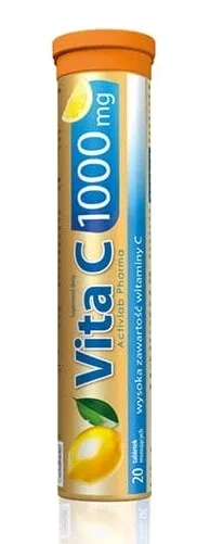 Activlab Pharma Vita C 1000 mg, aromă de lămâie, 20 comprimate efervescente — preț și oferte