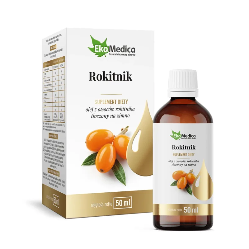 EkaMedica cătină de mare, Ulei de fructe de cătină de mare presat la rece, 50 ml DATE SCURTE — preț și oferte