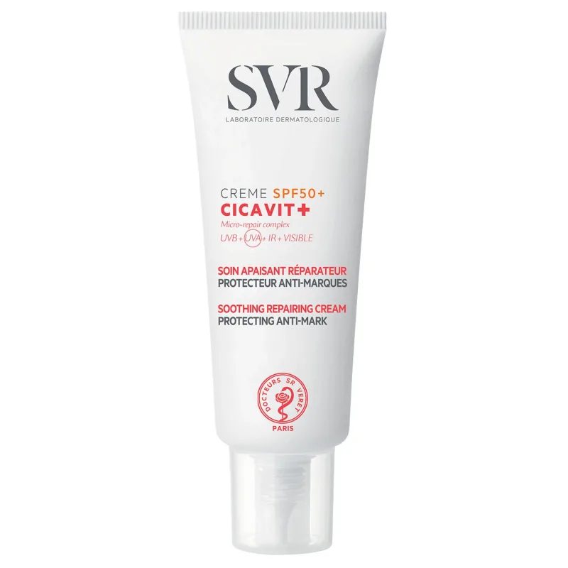 SVR Cicavit+, Cremă calmantă și regenerantă, împotriva formării petelor, SPF 50+, 40 ml SVR LABORATORIES — preț și oferte