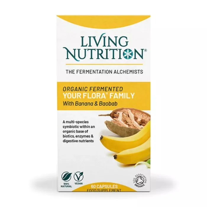 Probiotice fermentate pentru intreaga familie 700 mg, 60 capsule, Living Nutrition — preț și oferte