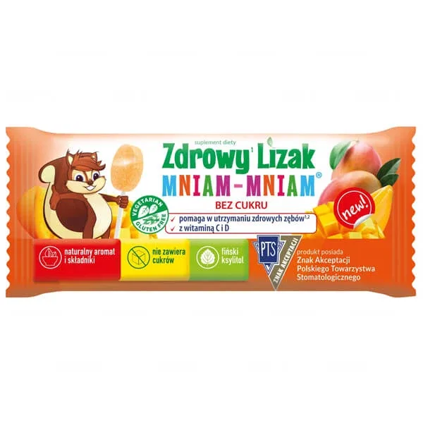 Acadea sănătoasă Yummy Yummy Yummy Lollipop, aromă de mango, 1 bucată — preț și oferte