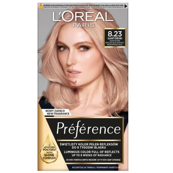 L Oreal Paris Preference vopsea de păr 8.23 Mediu Rose Gold — preț și oferte