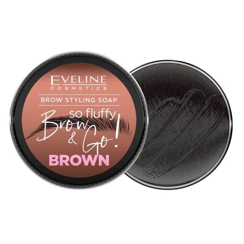 Eveline Cosmetics Brow amp;Go! Săpun pentru stilizarea sprâncenelor maro, 25g — preț și oferte