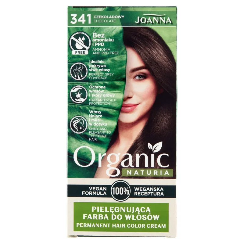 Joanna Naturia Organic Pielgnujca vopsea pentru wos 341 Czekoladowy — preț și oferte