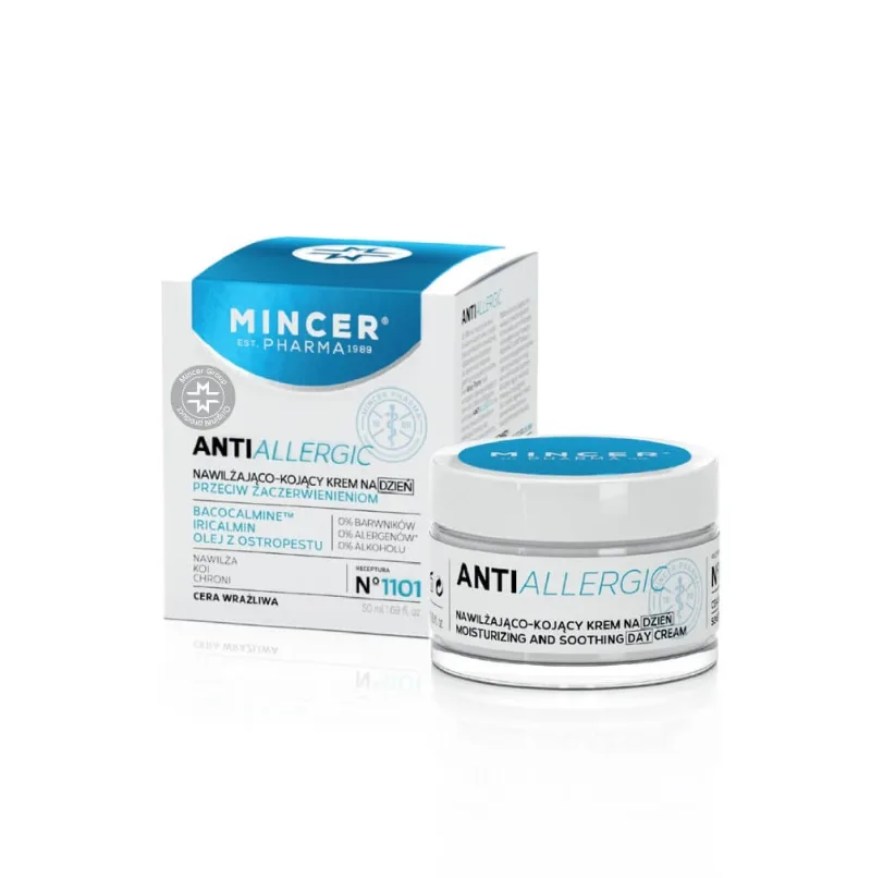 Mincer Pharma Antialergic Cremă de zi hidratantă și calmantă împotriva roșeață nr.1101, 50ml — preț și oferte