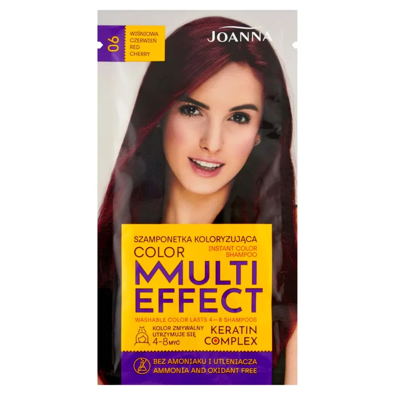 Șampon colorant Joanna Multi Effect 06 Wine Red, 35g — preț și oferte
