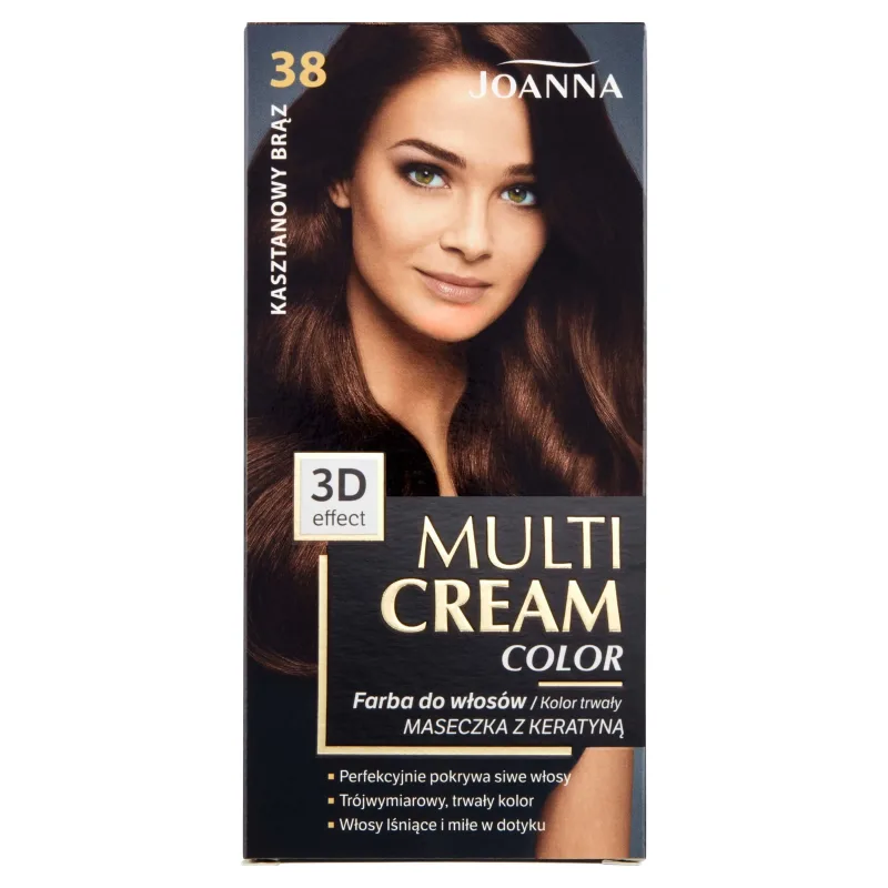Vopsea de păr Joanna Multi Cream Color 38 Chestnut Bir — preț și oferte