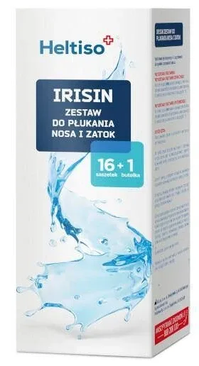 Heltiso Irisin Kit nazal și sinusuri, 1 flacon + 16 pliculețe - Pe termen lung! — preț și oferte