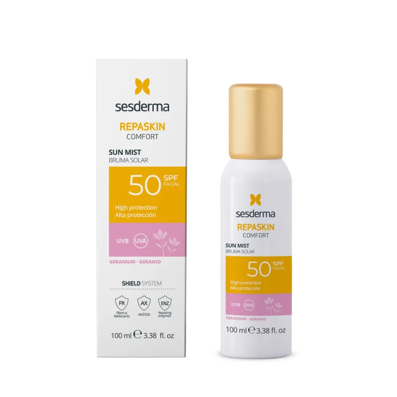 REPASKIN Comfort Mist Solar Geranium SPF50 100ml, Sesderma — preț și oferte