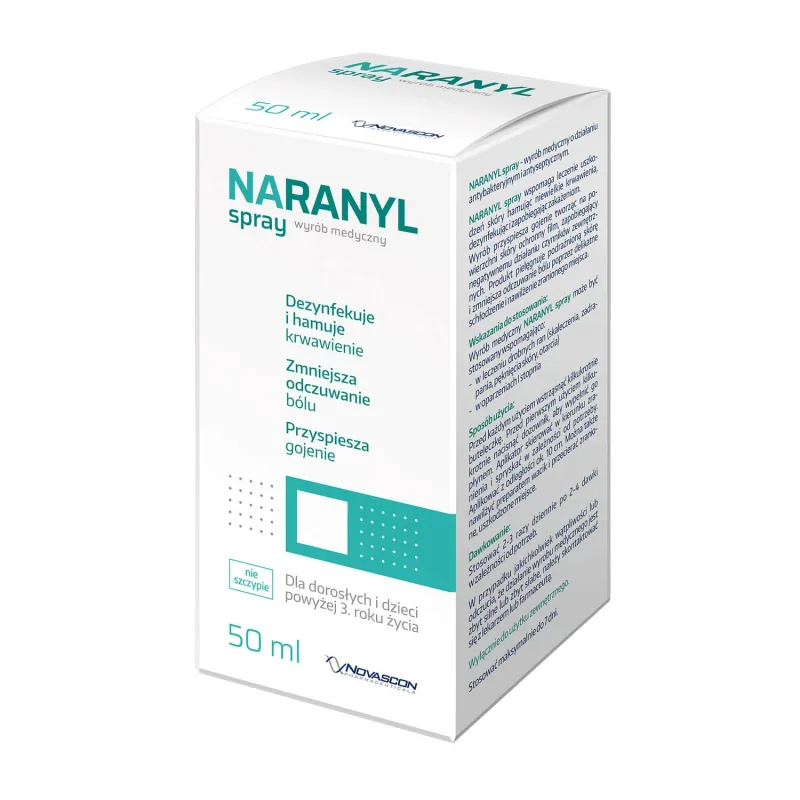 Naranyl, spray pentru adulți și copii cu vârsta peste 3 ani, cu argint, 50 ml — preț și oferte