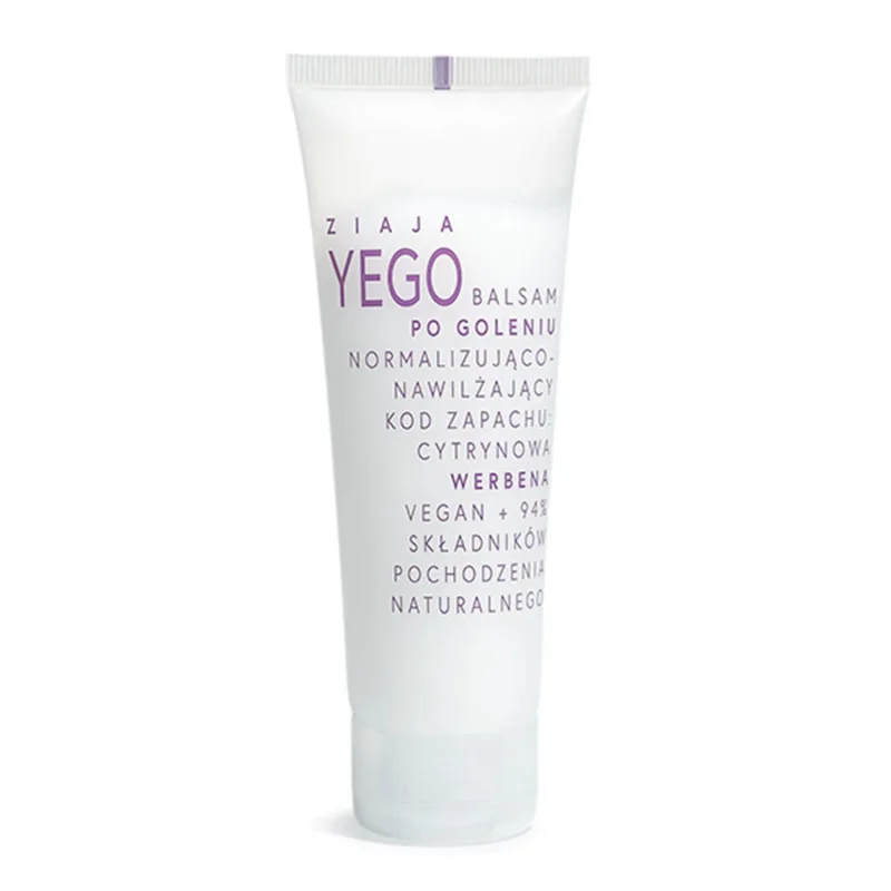 Ziaja Yego, Balsam după bărbierit, normalizant și hidratant, verbena de lămâie, 80 ml — preț și oferte