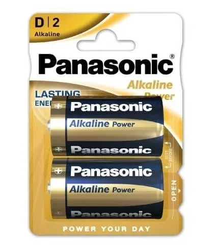 Baterie alcalină Panasonic D2, 2 bucăți — preț și oferte