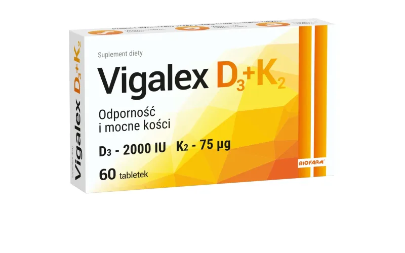 Vigalex D3 + K2, 60 comprimate BIOFARM — preț și oferte