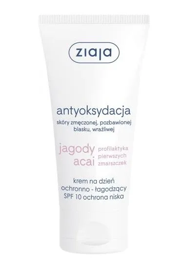 Ziaja, Acai Berry, Cremă de zi SPF10, protectoare și calmantă, 50ml - Termen lung de valabilitate! — preț și oferte