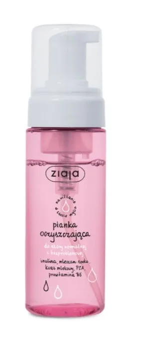 Ziaja, Spumă de curățare pentru ten normal și fără probleme, 150ml - Termen lung de valabilitate!
