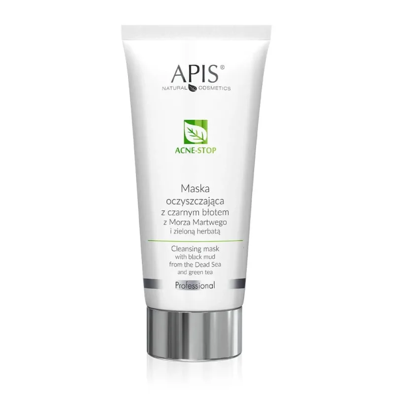 Apis Acne-Stop Mască cu plante botanice negre de la Marea Moartă și ceai verde, 200ml — preț și oferte