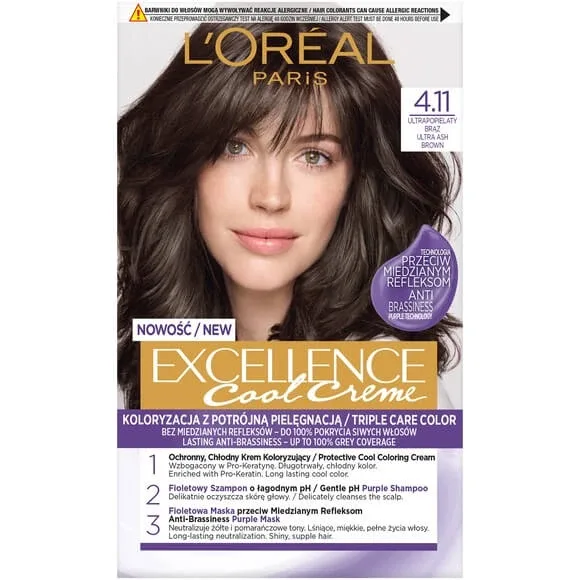 L Oreal Paris Excellence Cool Creme Wax Colour 4.11 Ultra gri Brz — preț și oferte