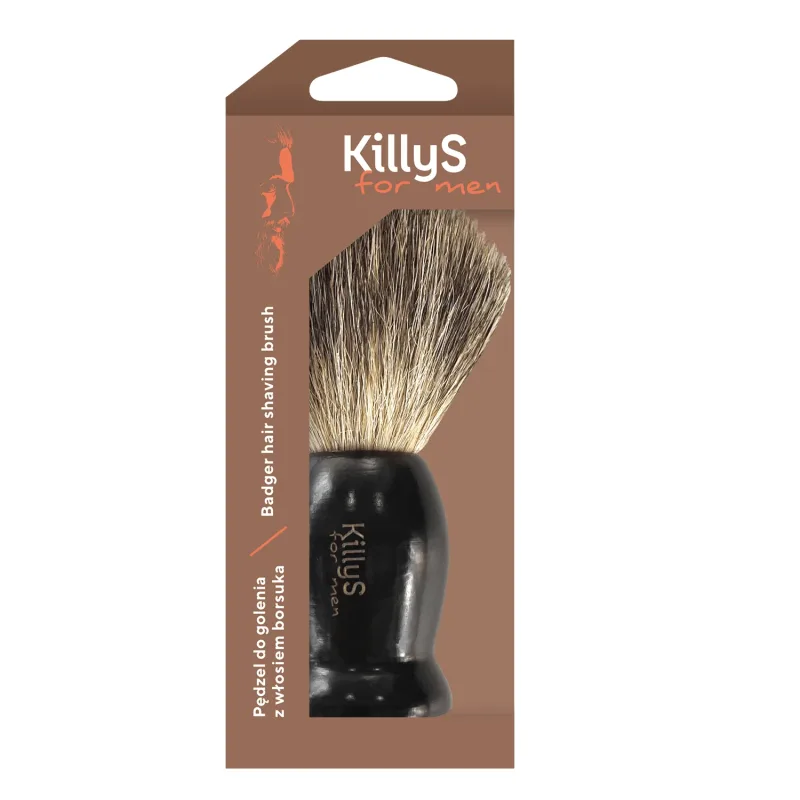 KillyS For Men, perie de bărbierit din păr de bursuc, 1 buc — preț și oferte