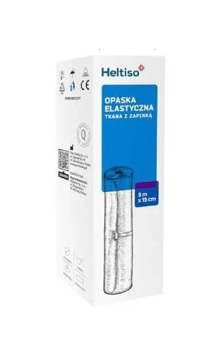 Heltiso, Bandă elastică țesută cu fermoar 5m x 15cm, 1 buc - Pe termen lung! — preț și oferte