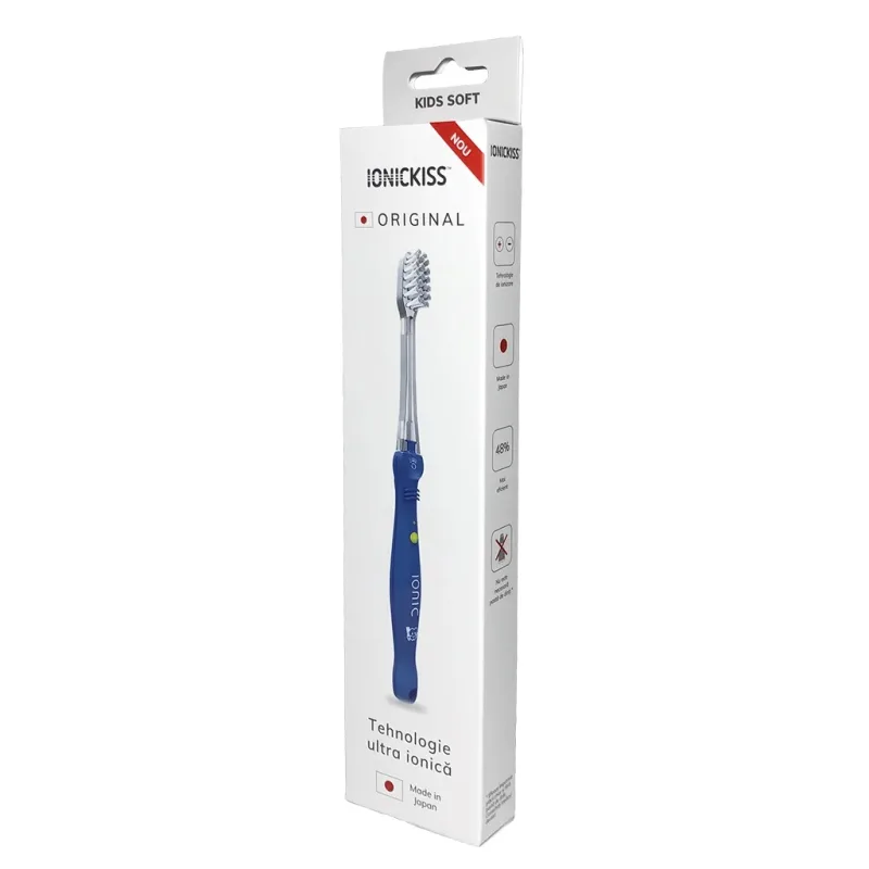 Periuta de dinti ionizanta pentru copii IONICKISS KIDS, cap SOFT — preț și oferte