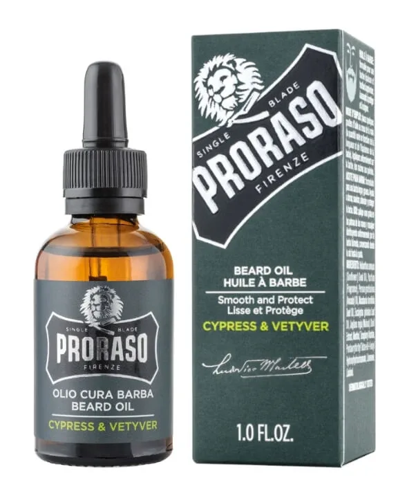 Ulei de barbă Proraso Cypress amp; Vetyver, 30ml — preț și oferte