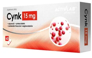 Zinc 15mg Activlab Pharma, 60 comprimate