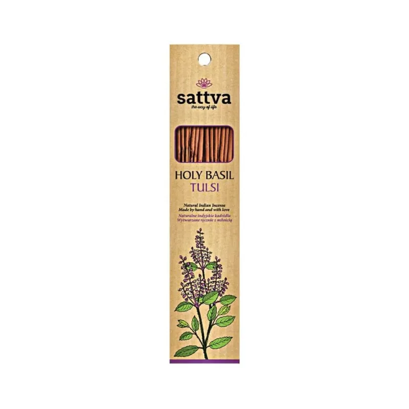Sattva Natural Indian Incense Tulsi, 15 bucăți Sattva Ayurveda — preț și oferte